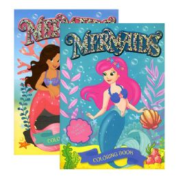 48 pieces Jumbo Fairies / Mermaids Coloring & Activity Book - Coloring & Activity Books