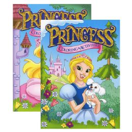 48 pieces Princess Foil & Embossed Coloring & Activity Book - Coloring & Activity Books
