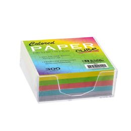 36 of 75mm X 75mm 300 Ct. Color Paper Cube W/ Tray