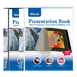 24 Bulk 10-Pockets Presentation Book