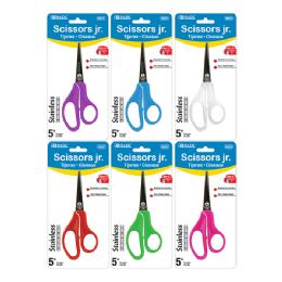 24 Wholesale 5" Pointed Tip School Scissors