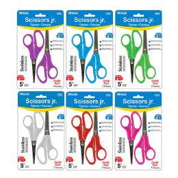 24 pieces 5" Blunt & Pointed Tip School Scissors (2/pack) - Scissors