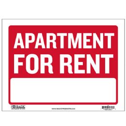 24 pieces 9" X 12" Apartment For Rent Sign - Sign