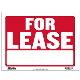 24 pieces 9" X 12" For Lease Sign - Sign