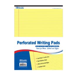 48 pieces 50 Ct. 8.5" X 11.75" Canary Perforated Writing Pads - Note Books & Writing Pads