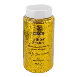 12 of 1lb / 16 Oz Gold Glitter