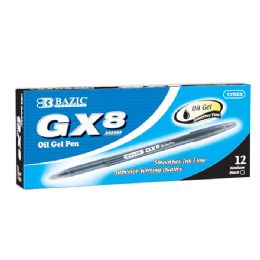12 pieces GX-8 Black OiL-Gel Ink Pen (12/box) - Pens & Pencils