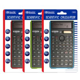 12 Wholesale 240 Function Fancy Color Scientific Calculator W/ SlidE-On Case