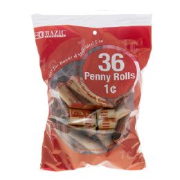 50 pieces Penny Coin Wrappers (36/pack) - Coin Holders & Banks