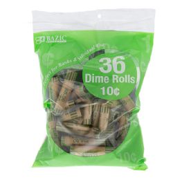 50 pieces Dime Coin Wrappers (36/pack) - Coin Holders & Banks