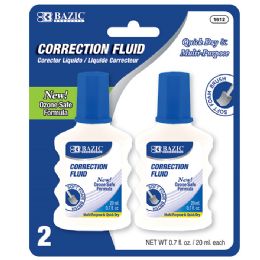 144 of 0.7 Fl Oz (20 Ml) Correction Fluid W/ Foam Brush (2/pk)