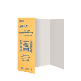 30 Bulk 28" X 40" White TrI-Fold Corrugated Presentation Board