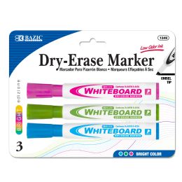 24 pieces Bright Colors Chisel Tip DrY-Erase Markers (3/pack) - Markers