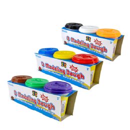 24 Wholesale 5 Oz. Multi Color Modeling Dough (3/pack)