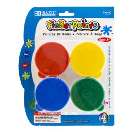 24 pieces 1.35 Fl Oz (40 Ml) 4 Color Fingerpaint - Paint, Brushes & Finger Paint