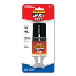 24 Wholesale 0.2 Oz  (5.6g) Quick Setting Epoxy Glue W/ Syringe Applicator