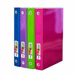 24 of 1" White 3-Ring Tinted View Binder W/ 2-Pockets