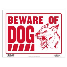 24 of 12" X 16" Beware Of Dog Sign