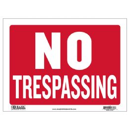 24 pieces 12" X 16" No Trespassing Sign - Sign