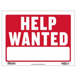 24 pieces 12" X 16" Help Wanted Sign - Sign