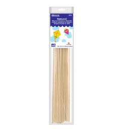 24 of 3/16" X 12" Round Natural Wooden Dowel (20/bag)