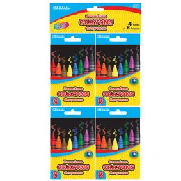 24 Wholesale 8 Color Premium Crayons (4/pack)