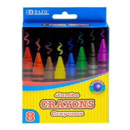 24 pieces 8 Color Premium Jumbo Crayons - Crayon