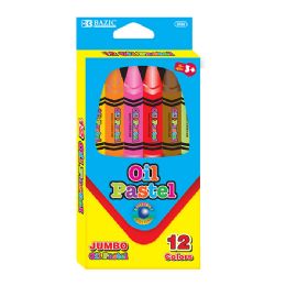 24 pieces 12 Color Jumbo Oil Pastel - Crayon