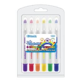 24 pieces 6 Color Silky Gel Crayons - Crayon