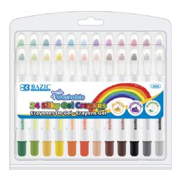 12 pieces 24 Color Silky Gel Crayons - Crayon
