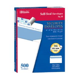 5 Wholesale #10 SelF-Seal Security Envelopes (500/box)