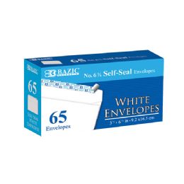 24 Wholesale #6 3/4 SelF-Seal White Envelopes (65/pack)