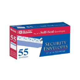 24 Wholesale #6 3/4 SelF-Seal Security Envelopes (55/pack)