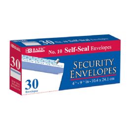 24 pieces #10 SelF-Seal Security Envelopes (30/pack) - Envelopes