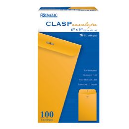 10 pieces 6" X 9" Clasp Envelope (100/box) - Envelopes
