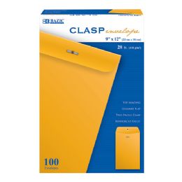 5 pieces 9" X 12" Clasp Envelope (100/box) - Envelopes