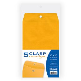 48 Wholesale 6" X 9" Clasp Envelope (5/pack)