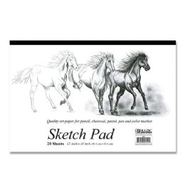48 pieces 20 Ct. 18" X 12" Sketch Pad - Sketch, Tracing, Drawing & Doodle Pads
