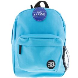 12 pieces 17" Cyan Classic Backpack - Backpacks 17"
