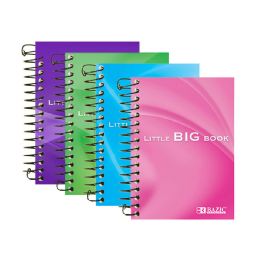 48 pieces 180 Ct. 4" X 5.5" Spiral Fat Book - Note Books & Writing Pads
