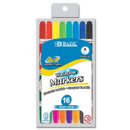 24 pieces 8 DoublE-Tip Washable Markers - Markers