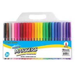 24 pieces 24 Classic Colors Fine Line Washable Markers - Markers