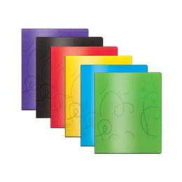 48 pieces Swirl Embossedá2-Pocket Poly Portfolio - Folders & Portfolios