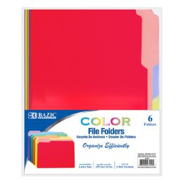 48 pieces 1/3 Cut Letter Size Color File Folder (6/pack) - Folders & Portfolios