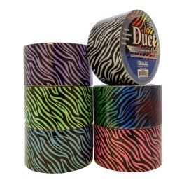 24 Bulk 1.88" X 5 Yards Zebra Series Duct Tape