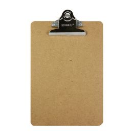 24 Wholesale Memo Size Hardboard Clipboard W/ Sturdy Spring Clip