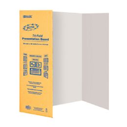 24 pieces 36" X 48" White TrI-Fold Corrugated Presentation Board - Poster & Foam Boards