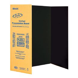 24 pieces 36" X 48" Black TrI-Fold Corrugated Presentation Board - Poster & Foam Boards