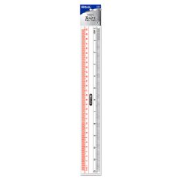 24 Wholesale Claro 12" (30cm) Transparent Plastic Ruler