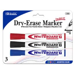 24 pieces Assorted Colors Chisel Tip DrY-Erase Markers (3/pack) - Markers